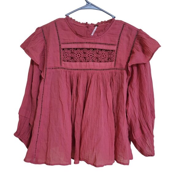 Free People Pink Blouse - Picture 1 of 7